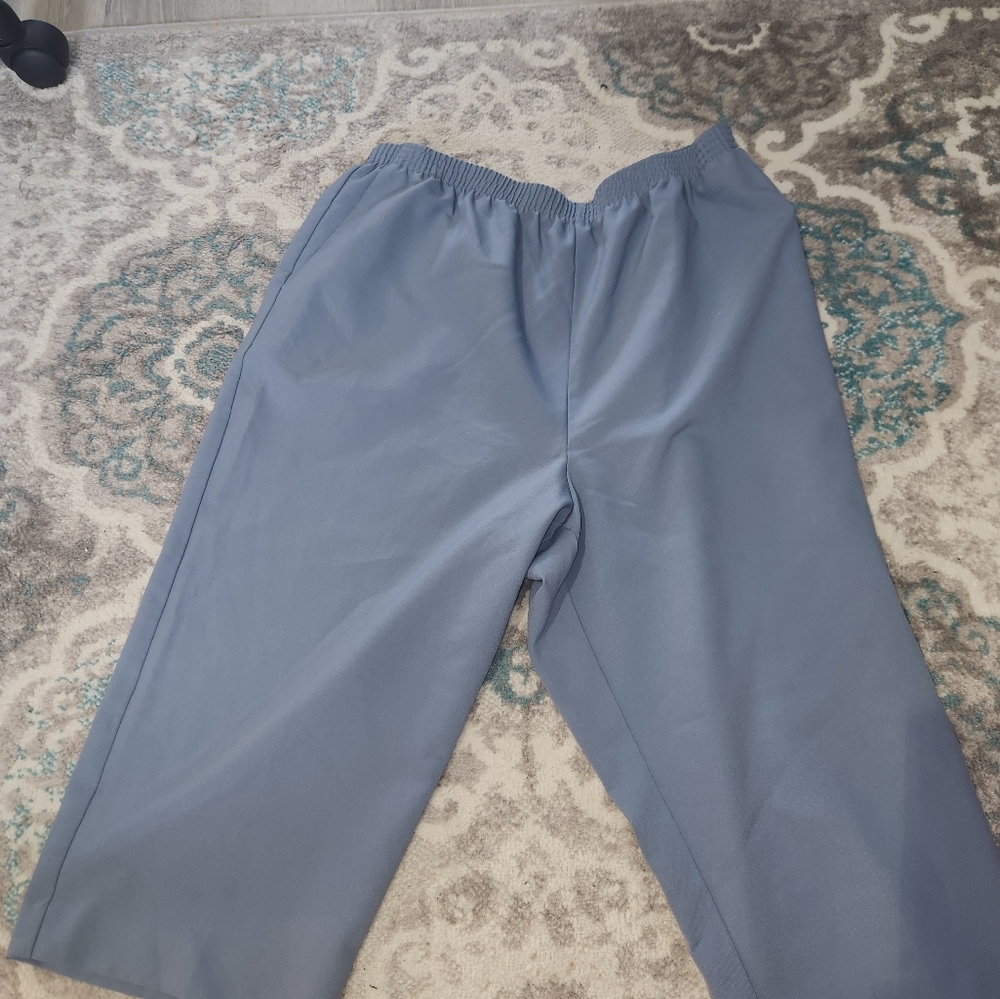 Women's Alfed Dunner sky blue capris pants size 18